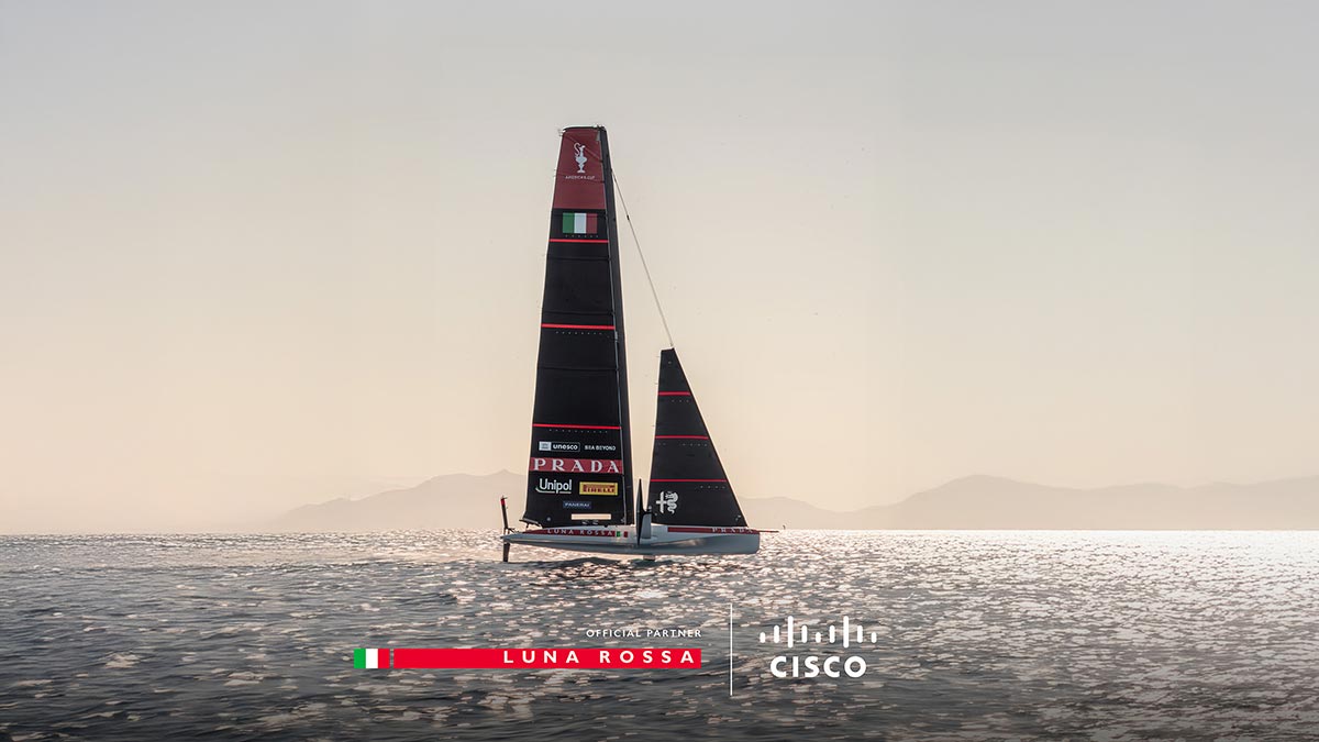 Cisco’s AI-driven technology to connect and protect Luna Rossa’s America’s Cup Challenge